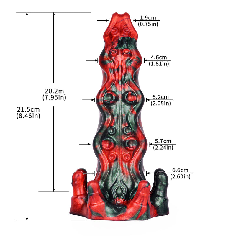 8.4 Inch Tentacle Dildo, Fantasy Dildo, Alien Dildo